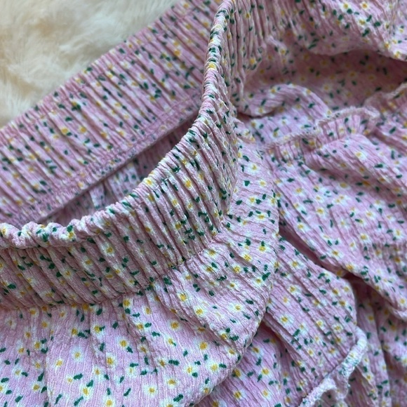 Zara girls floral skirt in pink size youth 7 - Picture 4 of 9